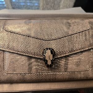 New Bvlgari Serpenti Metallic Leather Crossbody